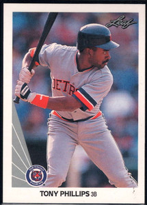 1990 Leaf #324 Tony Phillips VG Detroit Tigers 