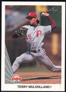 1990 Leaf #474 Terry Mulholland VG Philadelphia Phillies 