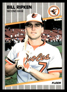 1989 Fleer #616d Billy Ripken VG Baltimore Orioles 