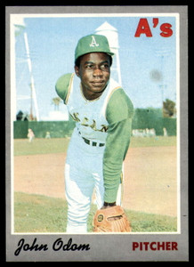 1970 Topps #55 Johnny Odom VG Oakland Athletics 