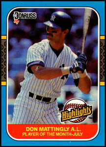 1987 Donruss Highlights #23 Don Mattingly NM-MT  New York Yankees 
