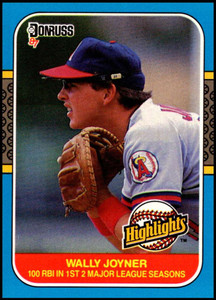1987 Donruss Highlights #35 Wally Joyner NM-MT  California Angels 