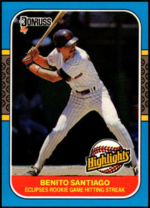 1987 Donruss Highlights #45 Benito Santiago NM-MT  San Diego Padres 