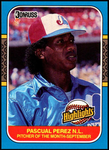 1987 Donruss Highlights #50 Pascual Perez NM-MT  Montreal Expos 