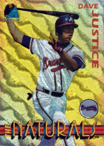 1994 Pinnacle The Naturals #5 David Justice NM-MT Atlanta Braves 