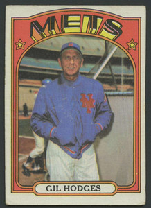 1972 Topps #465 Gil Hodges MG VG New York Mets 
