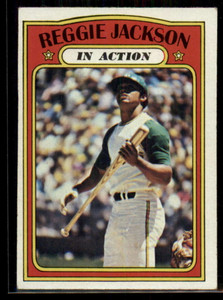 1972 Topps #436 Reggie Jackson IA VG Oakland Athletics 