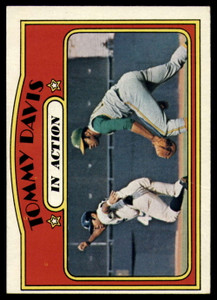1972 Topps #42 Tommy Davis IA VG Oakland Athletics 