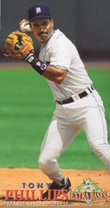1994 Fleer Extra Bases #79 Tony Phillips VG Detroit Tigers 