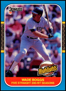 1987 Donruss Highlights #44 Wade Boggs NM-MT  Boston Red Sox 