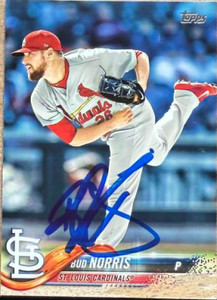 Bud Norris Autographed 2018 Topps #686  