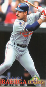1994 Fleer Extra Bases #56 Carlos Baerga VG Cleveland Indians 