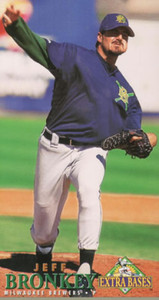 1994 Fleer Extra Bases #99 Jeff Bronkey VG Milwaukee Brewers 
