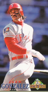 1994 Fleer Extra Bases #178 Juan Gonzalez VG Texas Rangers 