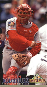 1994 Fleer Extra Bases #184 Ivan Rodriguez VG Texas Rangers 