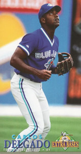 1994 Fleer Extra Bases #189 Carlos Delgado VG Toronto Blue Jays 