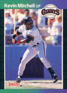 Kevin Mitchell Signed SF Giants 1990 Donruss DK Baseball Card