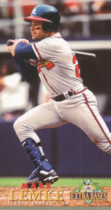 1994 Fleer Extra Bases #206 Mark Lemke VG Atlanta Braves  ID: 170593