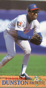 1994 Fleer Extra Bases #217 Shawon Dunston VG Chicago Cubs 