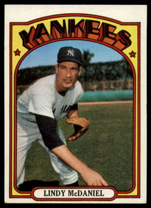 1972 Topps #513 Lindy McDaniel VG New York Yankees 