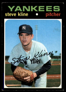 1971 Topps #51 Steve Kline VG RC Rookie New York Yankees 