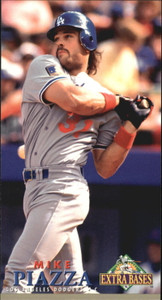 1994 Fleer Extra Bases #294 Mike Piazza VG Los Angeles Dodgers 