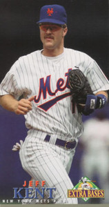 1994 Fleer Extra Bases #320 Jeff Kent VG New York Mets 