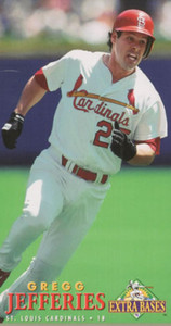 1994 Fleer Extra Bases #359 Gregg Jefferies VG St. Louis Cardinals 
