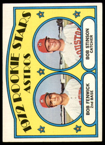 1972 Topps #679 Bob Fenwick/Bob Stinson Astros Rookies VG RC Rookie Houston Astros 