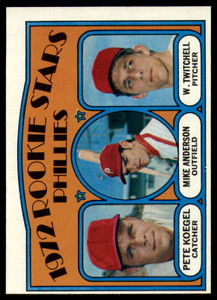1972 Topps #14 Pete Koegel/Mike Anderson/Wayne Twitchell Phillies Rookies VG RC Rookie Philadelphia Phillies 