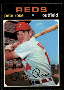 1971 Topps #100 Pete Rose VG Cincinnati Reds 