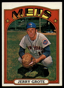 1972 Topps #655 Jerry Grote VG New York Mets 