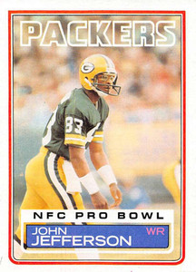 1983 Topps #80 John Jefferson DP VG Green Bay Packers 