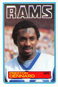 1983 Topps #89 Preston Dennard VG Los Angeles Rams 