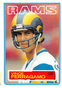 1983 Topps #90 Vince Ferragamo DP VG Los Angeles Rams 