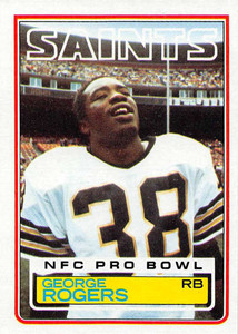 1983 Topps #117 George Rogers VG New Orleans Saints 