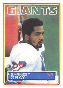 1983 Topps #125 Earnest Gray VG New York Giants 