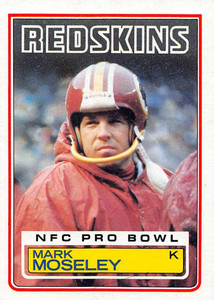 1983 Topps #194 Mark Moseley DP VG Washington Redskins 