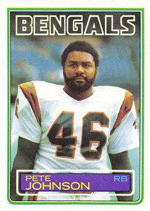1983 Topps #237 Pete Johnson VG Cincinnati Bengals 