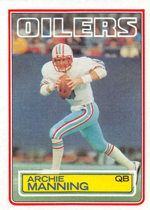 1983 Topps #278 Archie Manning DP VG Houston Oilers 