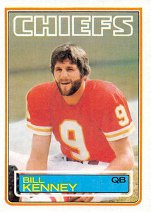 1983 Topps #289 Bill Kenney DP VG Kansas City Chiefs 