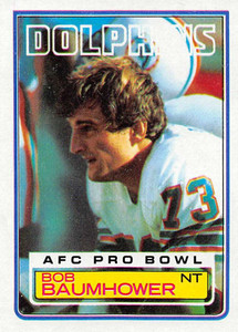 1983 Topps #309 Bob Baumhower VG Miami Dolphins 