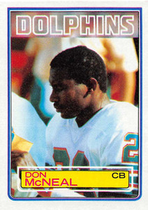 1983 Topps #316 Don McNeal VG Miami Dolphins 