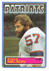 1983 Topps #335 Steve Nelson VG New England Patriots 
