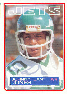 1983 Topps #345 Lam Jones DP VG New York Jets 