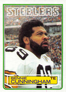 1983 Topps #360 Bennie Cunningham VG Pittsburgh Steelers 