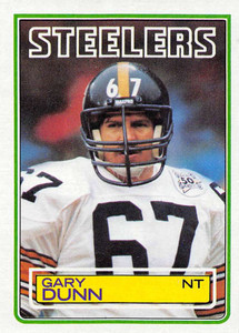 1983 Topps #361 Gary Dunn VG Pittsburgh Steelers 