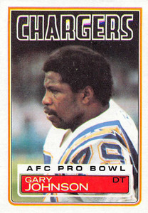 1983 Topps #376 Gary Johnson VG San Diego Chargers 