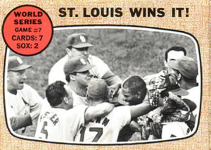 1968 Topps #157 World Series Game 7 St. Louis Wins It VG 