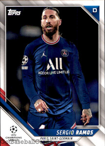2021-22 Topps UEFA Champions League #36 Sergio Ramos NM-MT Paris Saint-Germain 